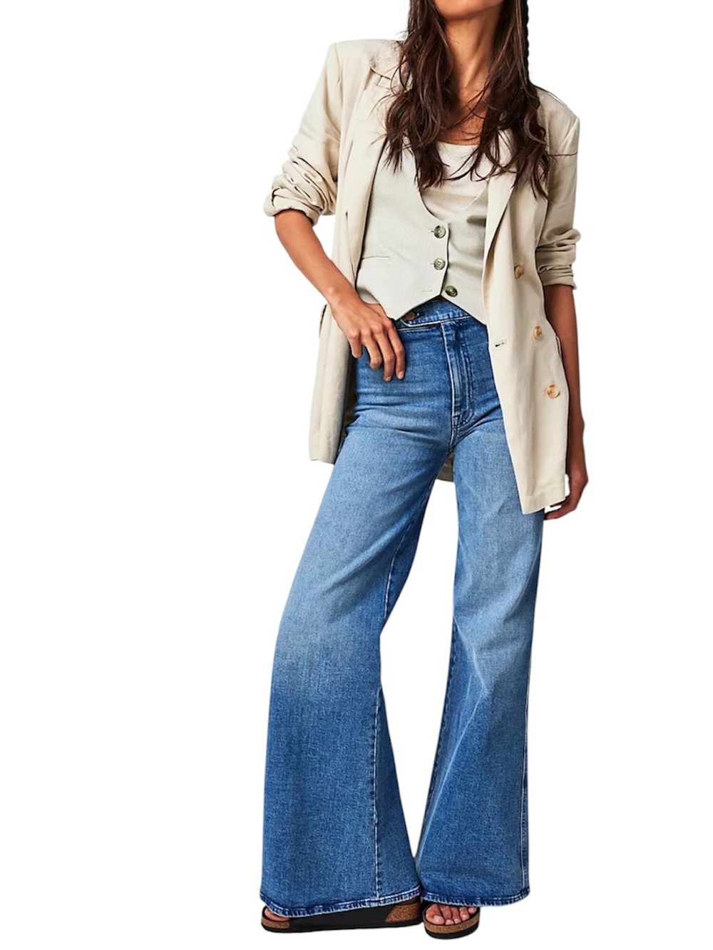 NWT Mother The Tab Roller Skimp Jeans From Out Of Town